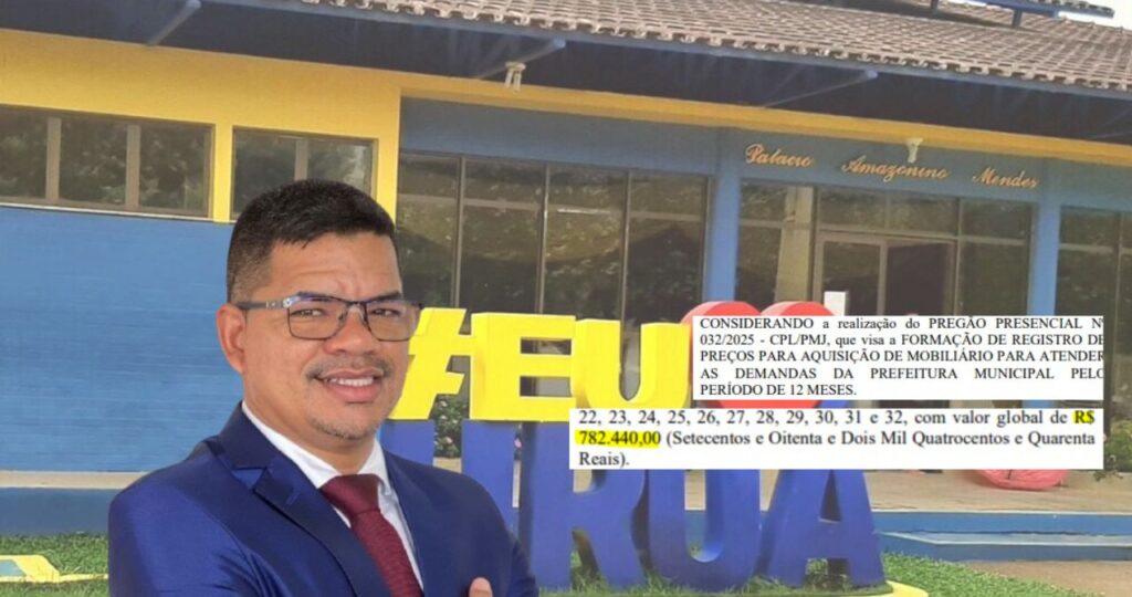 Ilque Cunha vai gastar R$ 782 mil em mobília