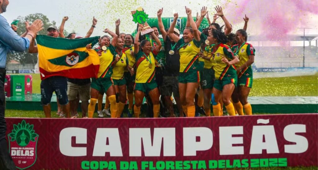 Alvarães é a grande Campeã da Copa da Floresta Delas 2025 Alvarães vence Copa de Floresta 2025