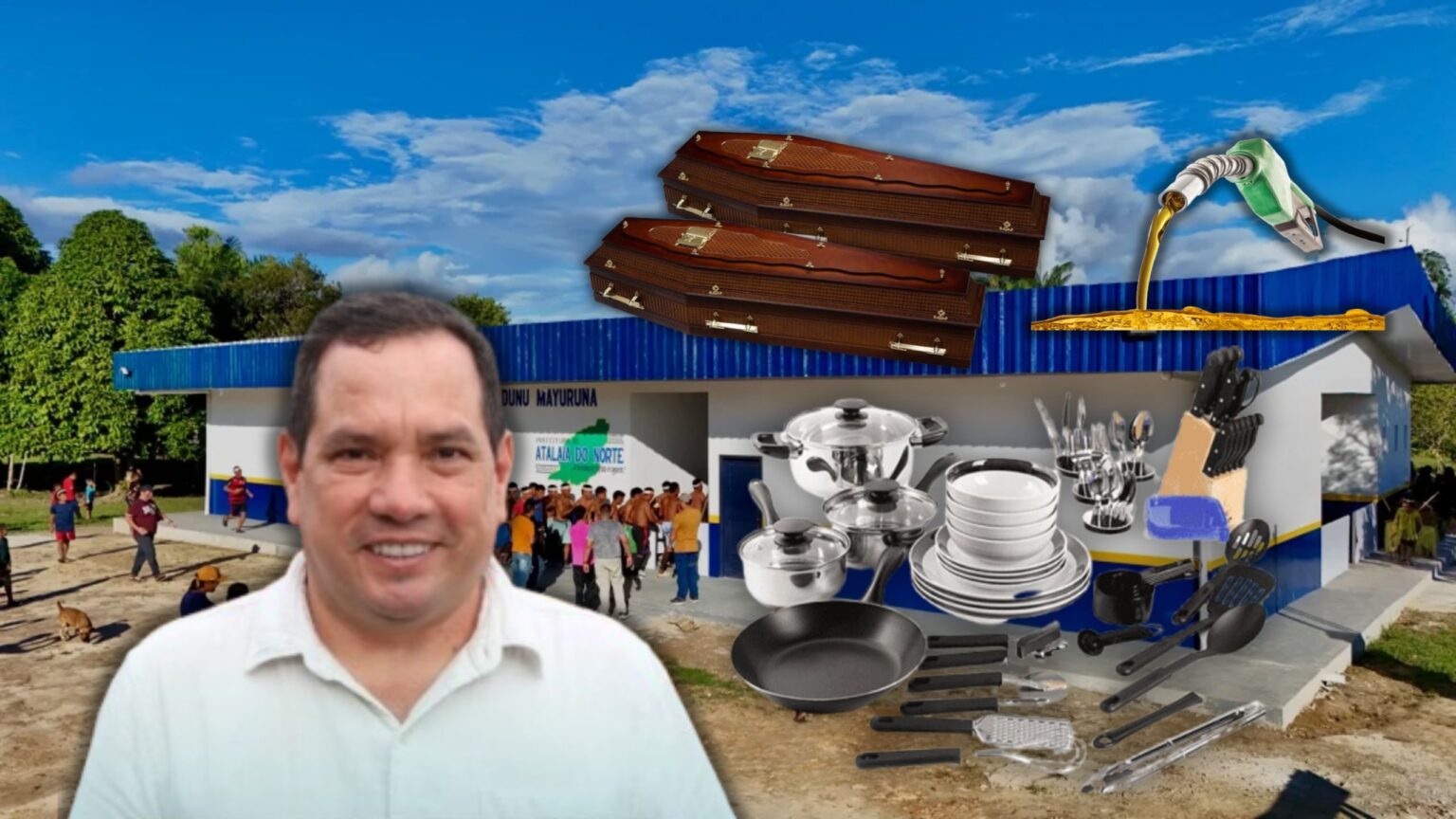 Empresa que já vendeu caixão e combustível, agora vende utensílios de cozinha ao prefeito Denis Paiva