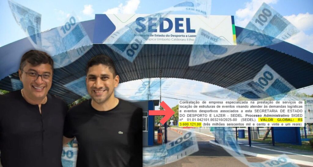 No apagar das luzes, empresa que já recebeu R$ 47 milhões ganha mais R$ 3,6 MI na Sedel Secretário de Wilson Lima gasta R$ 3,6 milhões