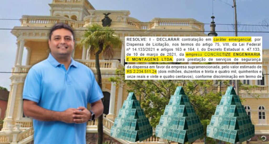 Caio André dispensa licitação e contrata em um minuto empresa de seguidor por R$ 2,2 MI Caio André contrata empresa de engenharia