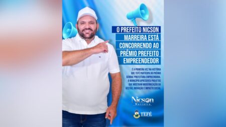 Prefeito Nicson Marreira concorre ao Prêmio Prefeito Empreendedor