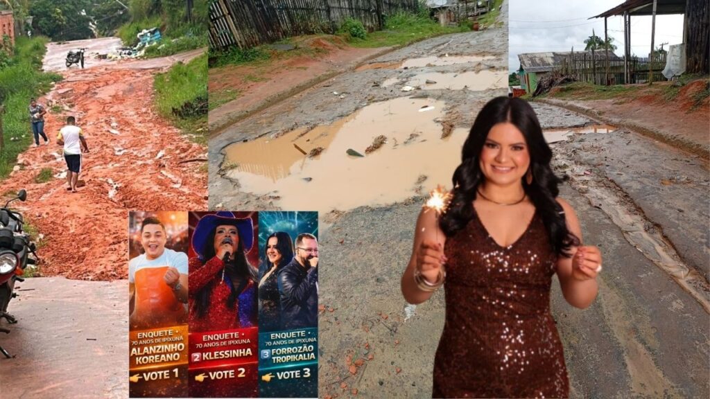 Paula Augusta ignora ruas esburacadas e aposta em show nacional para “maquiar” Ipixuna