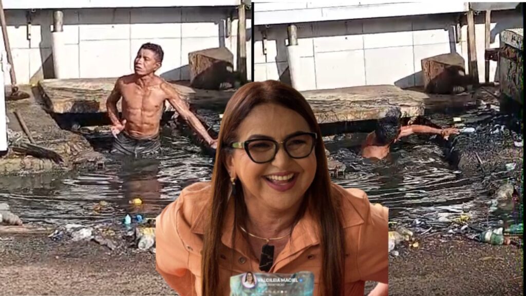 Valciléia torra R$ 345 mil com limpeza de esgoto, mas homem é obrigado a limpar bueiro com as próprias mãos