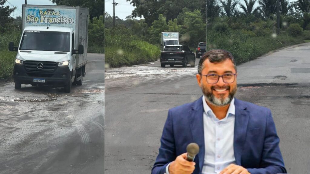 Aditivada para R$ 580 milhões, pavimentação da AM-010 se transforma em fake news no AM AM-010: o “tapete” que não existe e a mentira de Wilson Lima