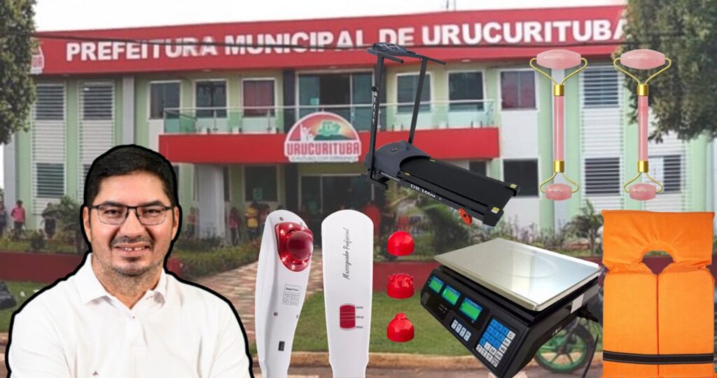 Urucurituba: prefeito Léo “investe” mais de R$ 8 milhões do povo em massageador corporal, facial e esteira Leôncio Tundis de Urucurituba