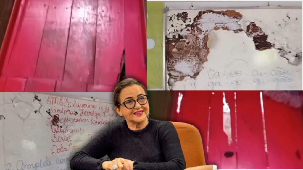 Valcileia gasta R$ 14 milhões em construção de escolas, mas unidade na zona rural está caindo aos pedaços