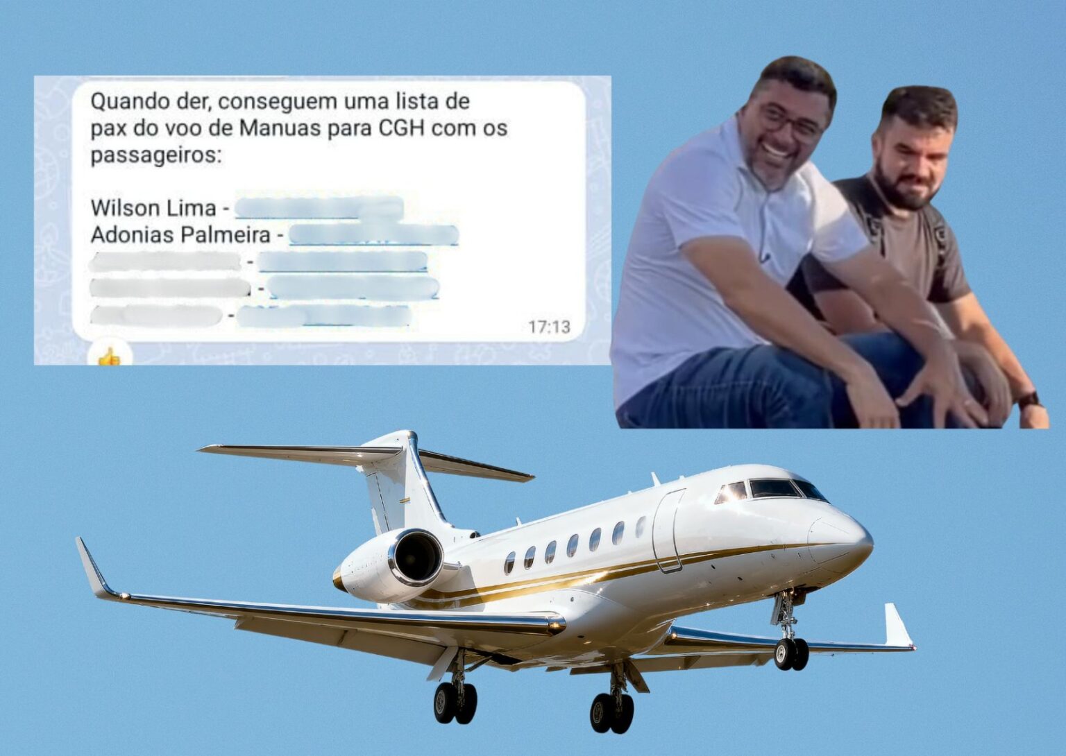 Wilson Lima e seu segurança Adonias