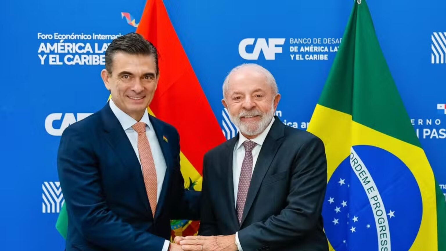 Lula se encontra com presidente da direita da Bolívia no Palácio do Planalto