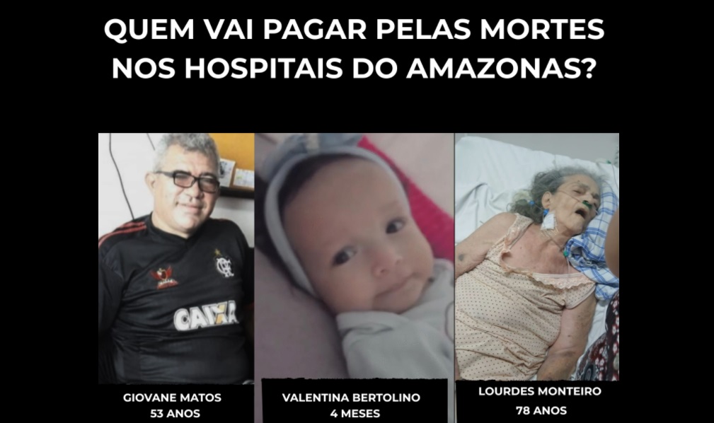 As entregas que o Governo do Amazonas faz na Saúde: caixão, lágrimas e luto