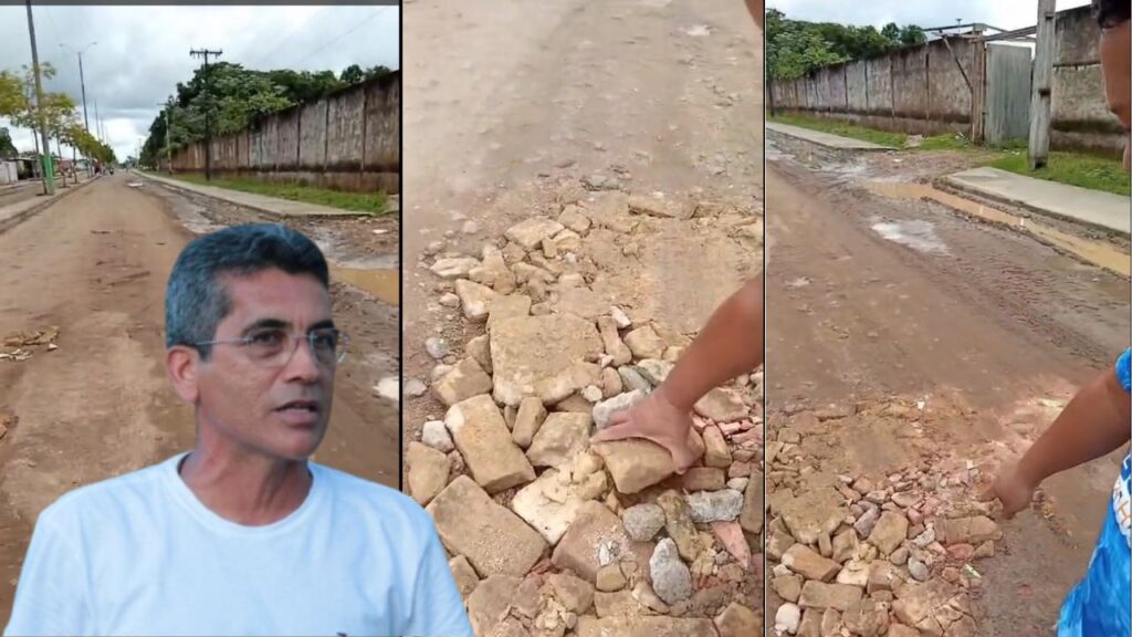 Moradores denunciam “asfalto de cascalho” e cobram resposta de Lúcio Flávio em Manicoré Moradores denunciam “asfalto de cascalho” e cobram explicações do prefeito Lúcio Flávio