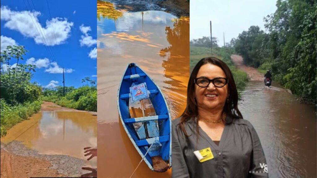Ramal do 17 some nas águas enquanto Valciléia gasta quase R$ 3 milhões para asfaltar uma comunidade Ramal do 17 some nas águas enquanto Valciléia gasta quase R$ 3 milhões para asfaltar uma comunidade