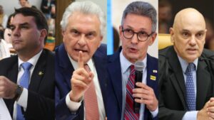Flávio Bolsonaro, Caiado e Zema criticam suspensão da PL da Dosimetria por Moraes
