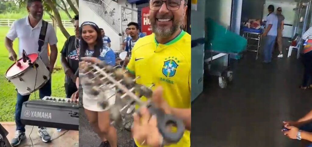 Legado: enquanto Wilson Lima dança, pacientes na Fcecon ficam no escuro total