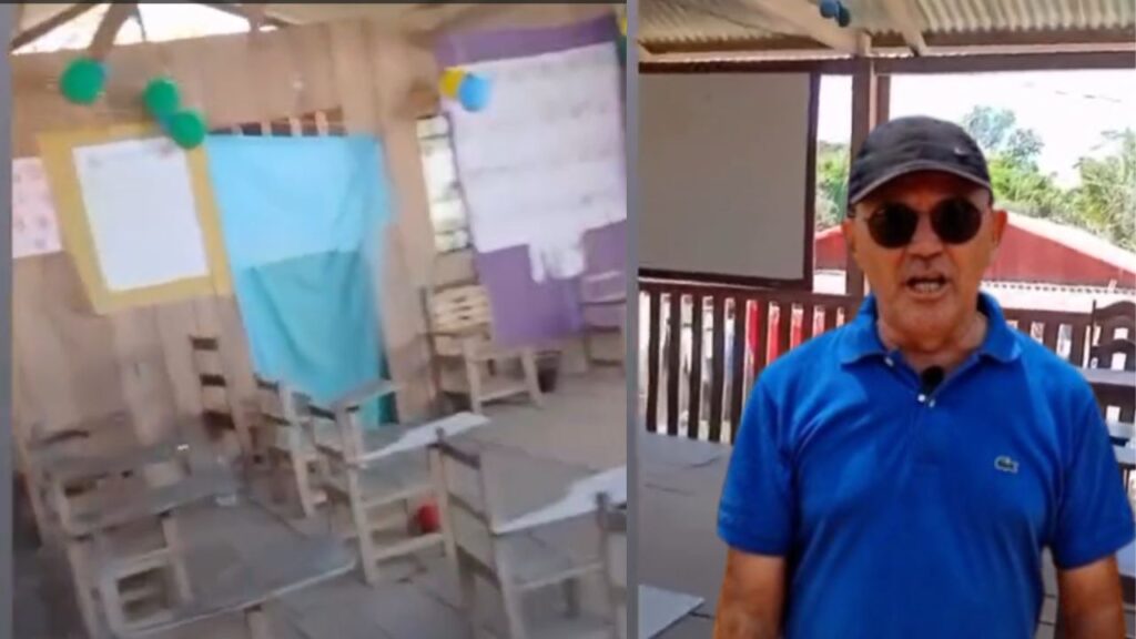 Com R$ 7,2 MI em verbas, Dedei Lobo coloca alunos em cozinha de igreja em Humaitá Cozinha de igreja vira escola para crianças, mas Dedei Lobo já gastou R$ 7,23 milhões em obras na educação