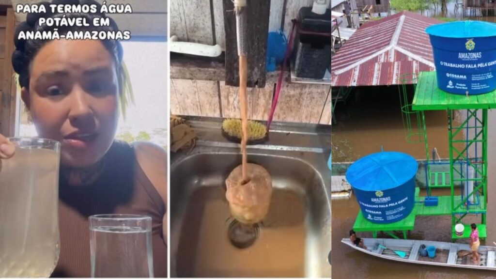 Projeto de R$ 8 MI em água potável do Governo do AM se transforma em lama nas torneiras Após anúncio de R$ 8 milhões no Água Boa, moradores de Anamã denunciam água barrenta nas torneiras