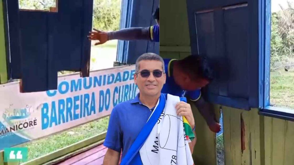Moradores filmam escola caindo aos pedaços e cobram gestão de Lúcio Flávio em Manicoré Manicoré