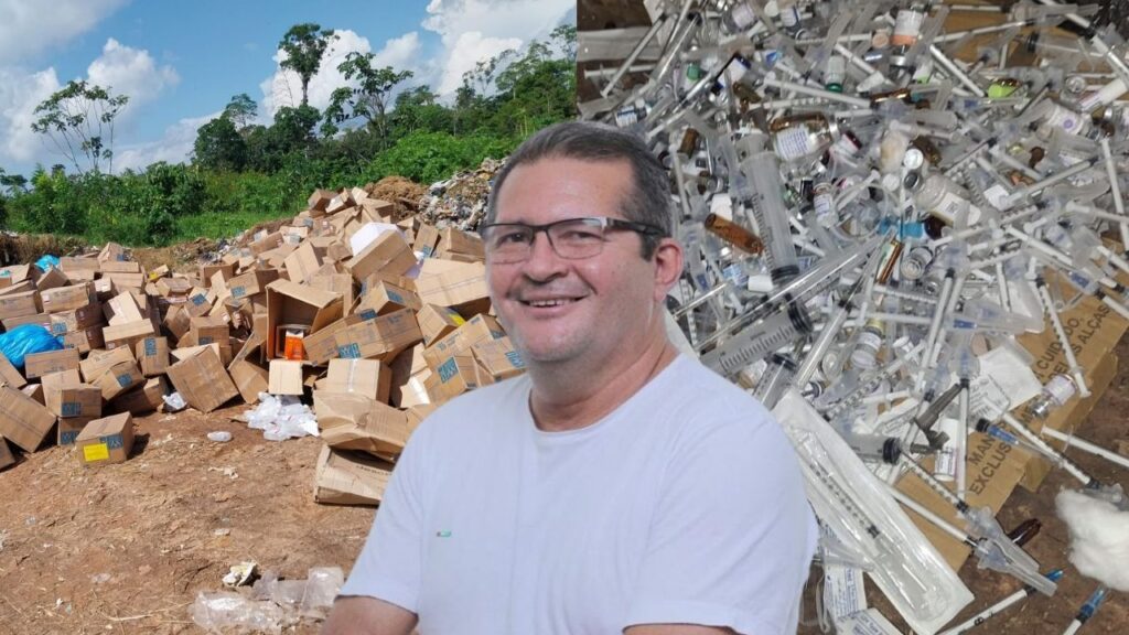 Tonho é denunciado por descarte irregular de lixo hospitalar em Codajás