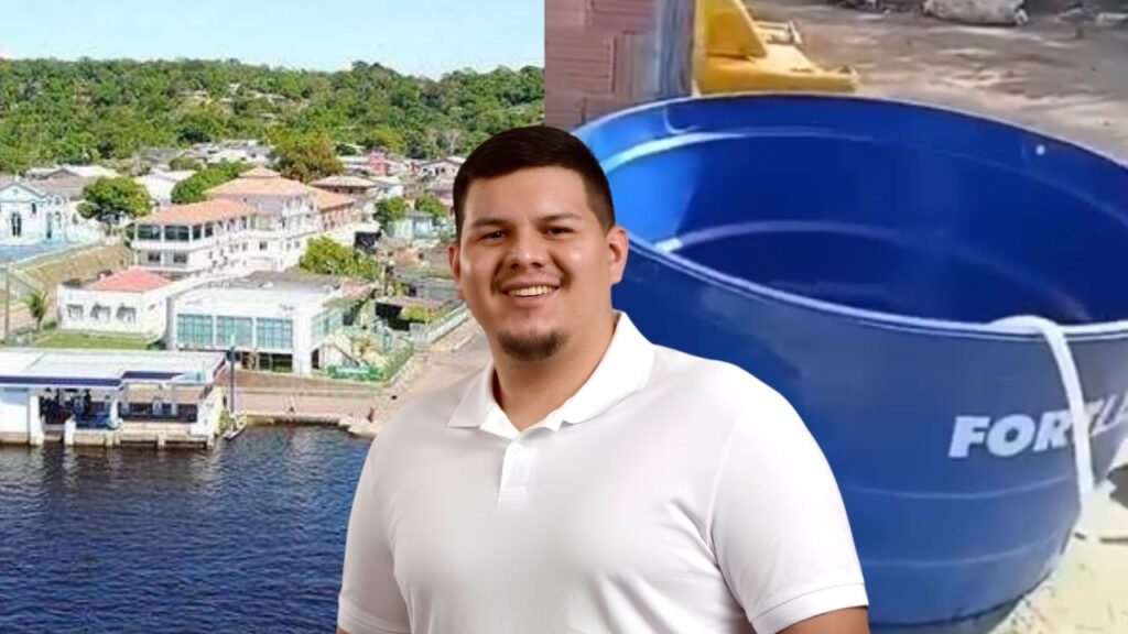Prefeito Thiago Lima prepara festa milionária em Itapiranga, mais deixa cidade sem água
