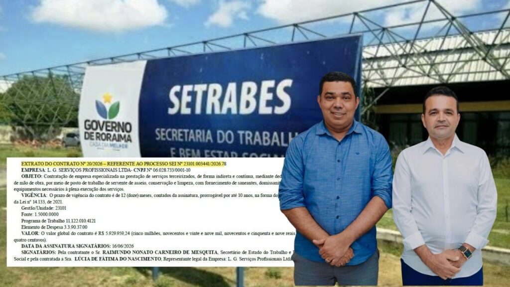 Governo Sampaio contrata empresa sediada em Belém (PA) por quase R$ 6 milhões para serviços de limpeza na Setrabes