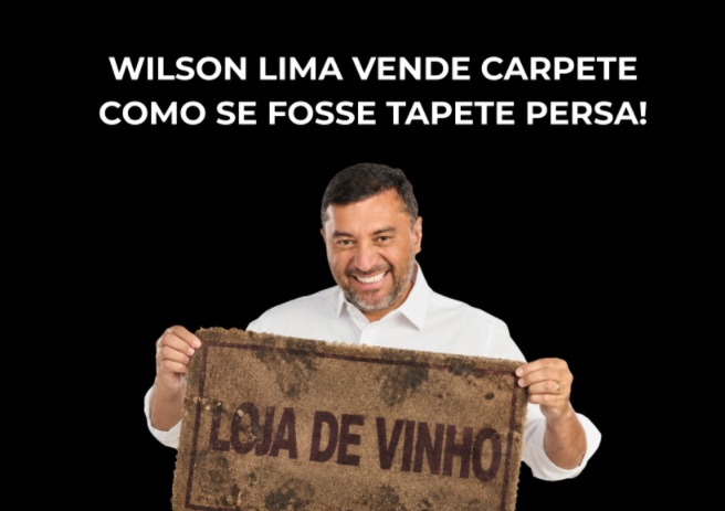 Wilson Lima está vendendo carpete na rede social