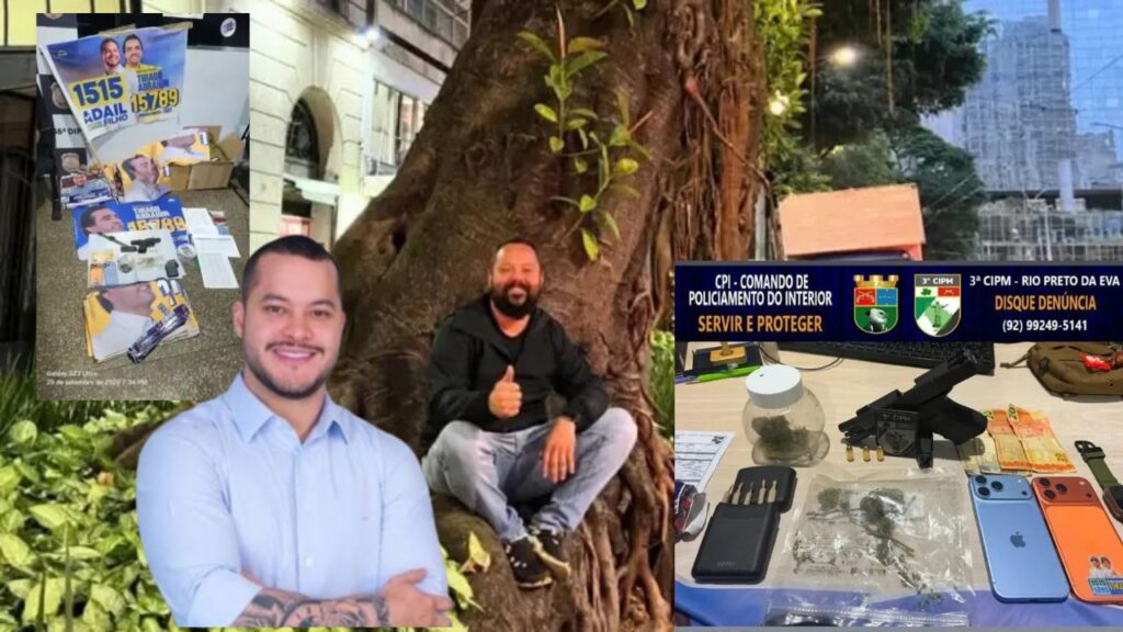 Ex-secretário de Itacoatiara ligado à campanha de Adail Filho é preso com arma, drogas e oferece suborno R$ 20 mil Ex-secretário de Itacoatiara ligado à campanha de Adail Filho é preso com arma, drogas e oferece suborno R$ 20 mil